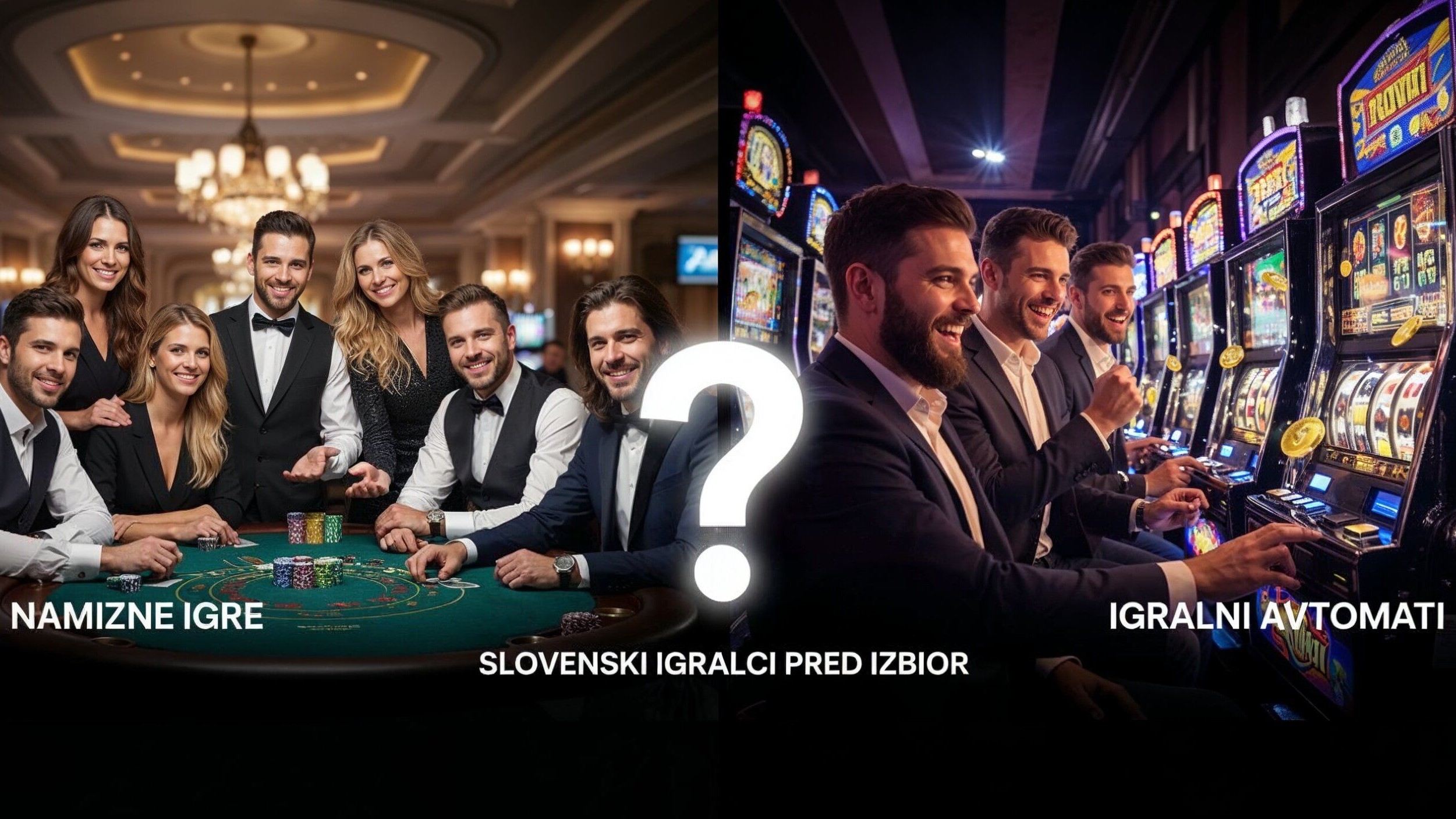 Namizne igre proti igralnim avtomatom – preference igralcev